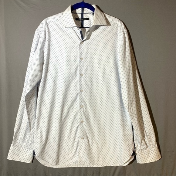 Hammer Made Button Down Dress Shirt Black Dots - Picture 10 of 10